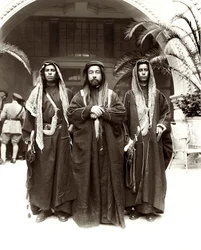 Sherif Abdullah with Sheikh Jwayber el-Otaiby of the Otaibeh Tribe, 1921